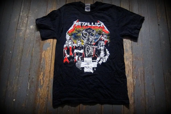 METALLICA - Dedicated To Cliff Burton VINTAGE Unisex T-SHIRT- Printed Front And Back